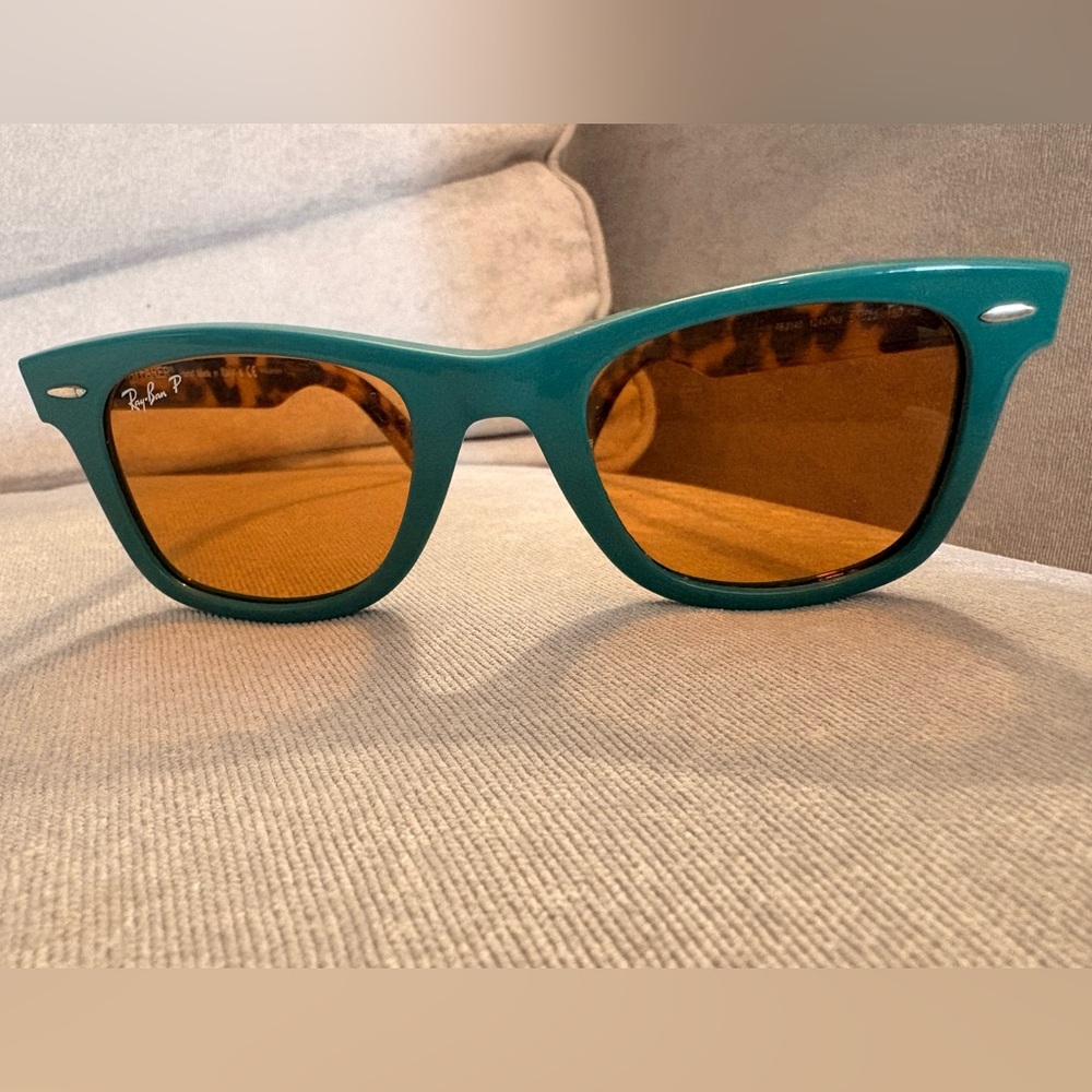 Turquoise and Tortoiseshell Ray-Ban Wayfarer Sunglasses